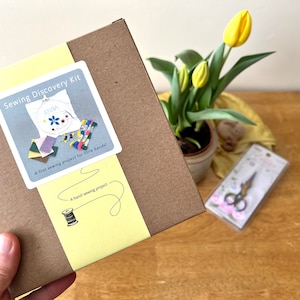 Kit de descoberta de costura infantil, kit de costura infantil Waldorf, kit infantil, primeiro projeto de costura infantil, bordado infantil