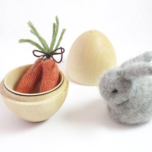 Hase Stofftiere zwei, Set von 2 Cashmere Hase Plüschies, Ostern Hase Stofftiere, Waldorf Hase Spielzeug Bild 4