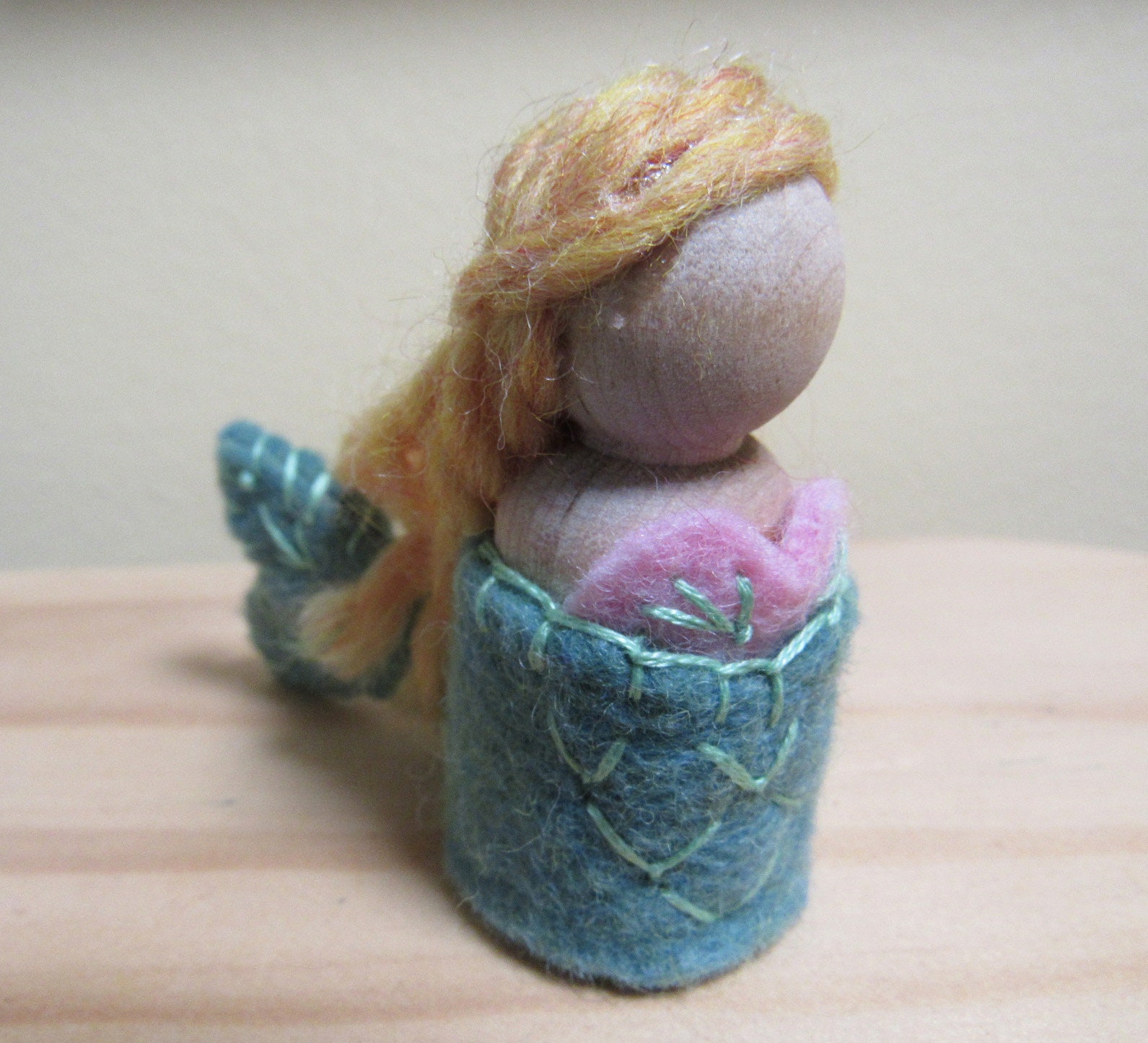 mermaid peg doll