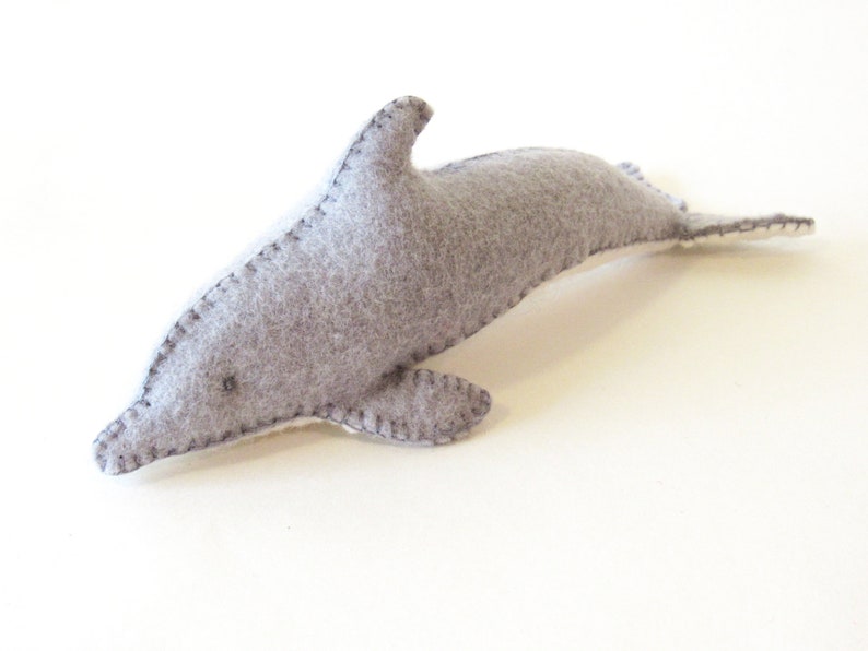 DIY Dolphin Family Sewing Kit, Complete Sewing Kit for Dolphin Stuffed Animals, Make Your Own Felt Dolphin Family image 8