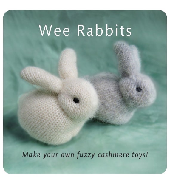 Upcycled Sweater Wee Rabbit Sewing Pattern: Cashmere Bunny Stuffed