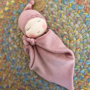 Made-to-Order Waldorf Blanket Doll, Teething Doll, Custom Waldorf Baby Doll, Infant Toy, Newborn Gift
