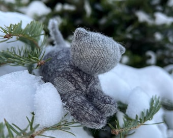 Handmade Kitten Stuffed Animal, Cat Stuffed Animal, Waldorf Toy Cat, Kitten Plushie, Cat Stuffie