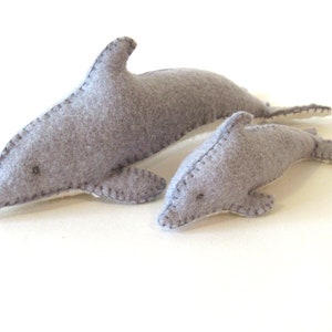 DIY Dolphin Family Sewing Kit, Complete Sewing Kit for Dolphin Stuffed Animals, Make Your Own Felt Dolphin Family image 6