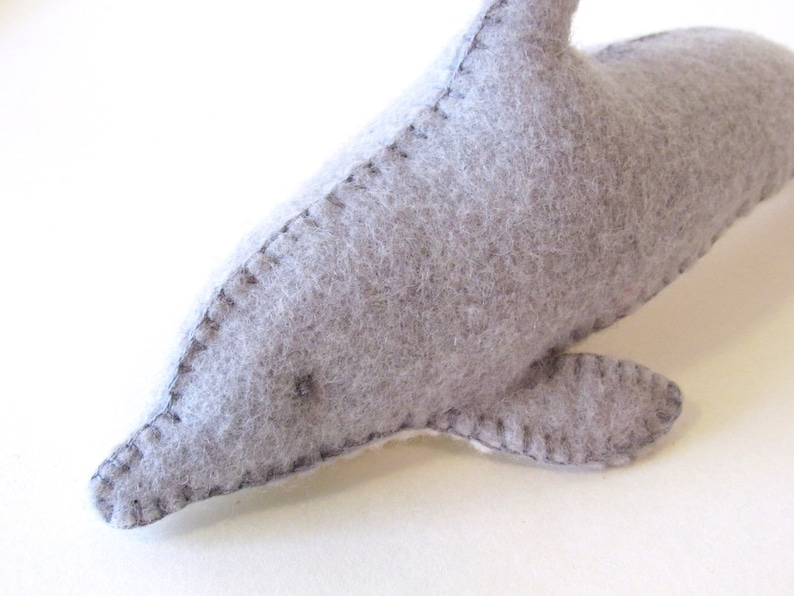 DIY Dolphin Family Sewing Kit, Complete Sewing Kit for Dolphin Stuffed Animals, Make Your Own Felt Dolphin Family image 7