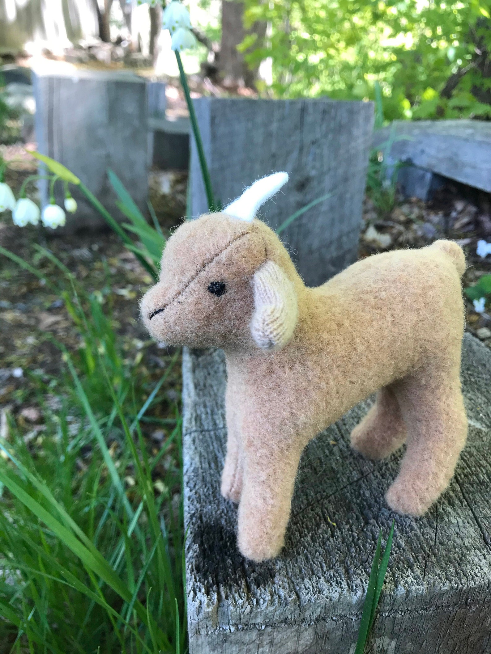 Wool Goat Kid Toy Goat Softie Goat Soft Sculpture Goat Etsy