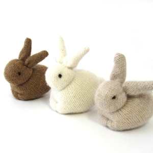 Rabbit Stuffed Animals pair of two, Set of 2 Cashmere Bunny Plushies, Easter Rabbit Stuffies, Waldorf Rabbit Toys image 6