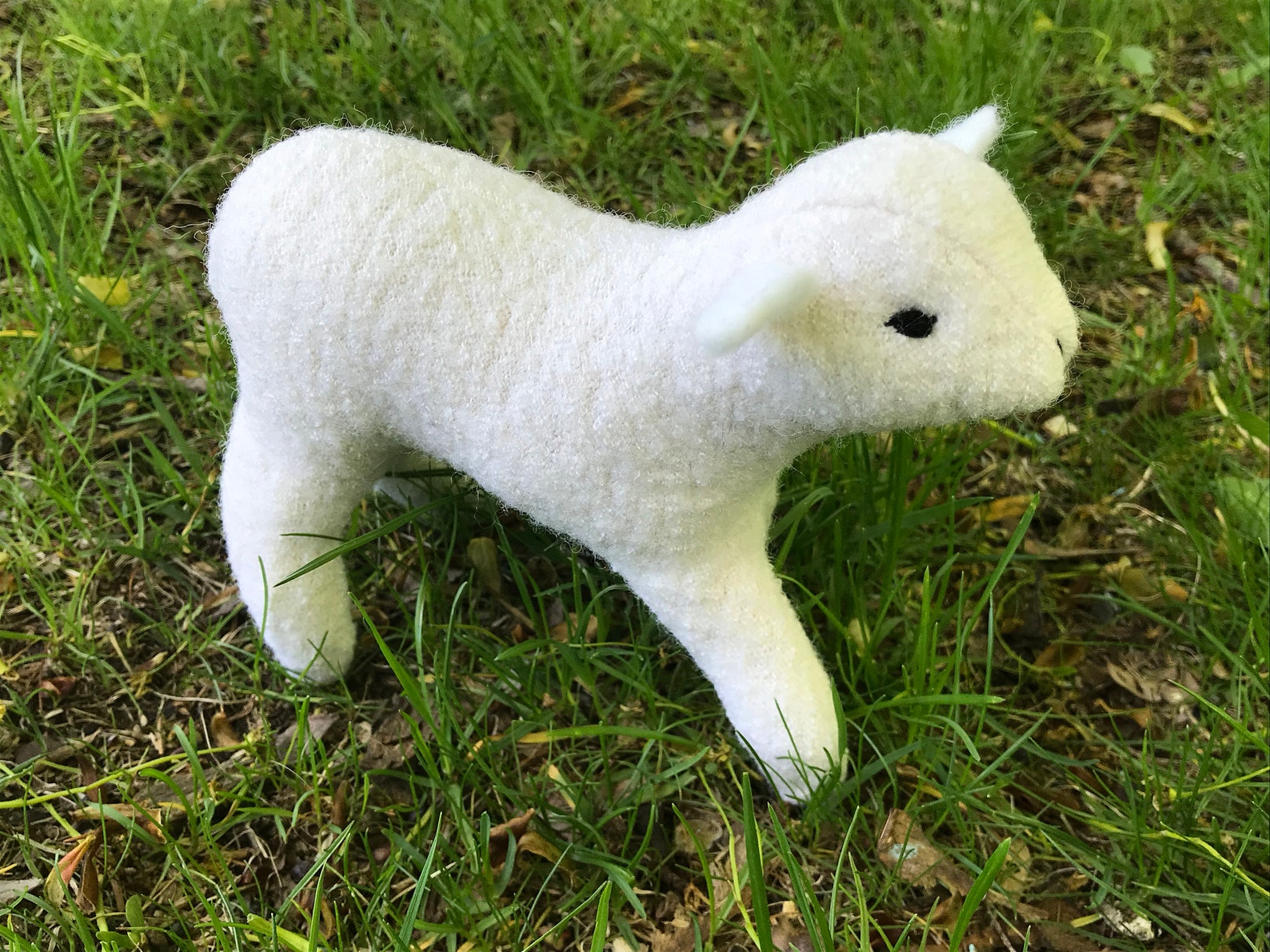 Wool Lamb Toy Lamb Softie Lamb Soft Sculpture Lamb Plushie Etsy
