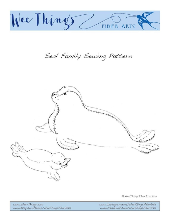 PDF Pattern for Felt Mama and Baby Seal Stuffed Animals Seal - Etsy New Zealand PDF Pattern for Felt Mama and Baby Seal Stuffed Animals Seal - Etsy New Zealand