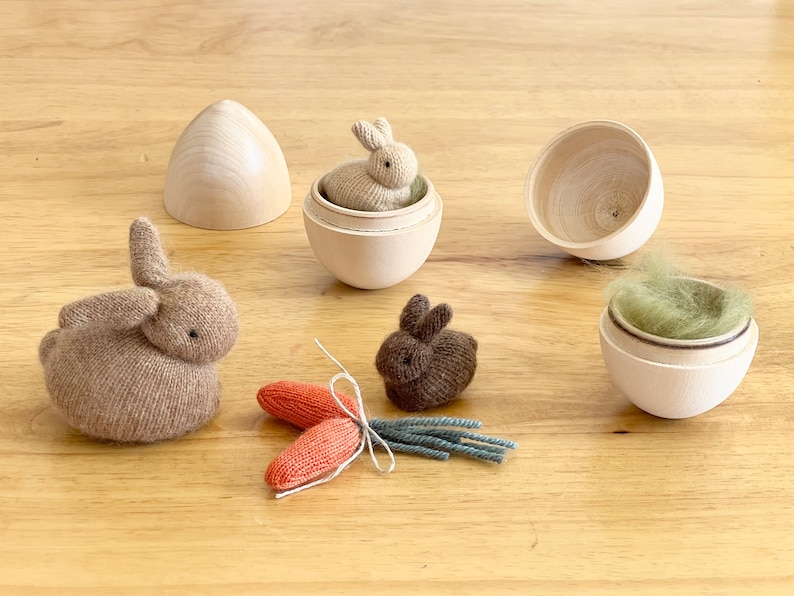 DIY Rabbit Sewing Kit, Complete Sewing Kit for 2 Cashmere Rabbits, Make Your Own Bunny Stuffed Animal image 2