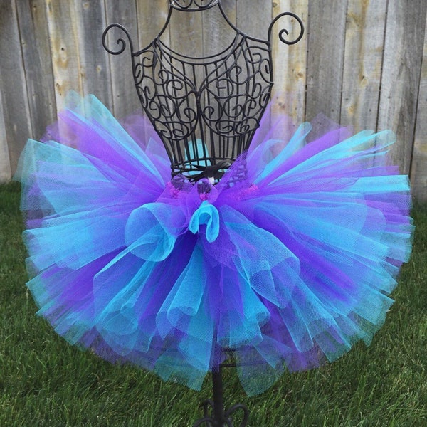 Aqua Purple Tutu Baby Tutu Frozen Tutu Toddler Tutu Mermaid Tutu Birthday Tutu Dance Tutu Bubble Guppies Tutu Purple y Aqua Tutu Recién nacido