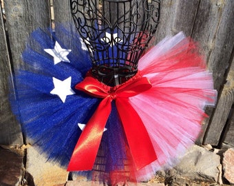 Red White & Blue Tutu, 4th of July Tutu, Homecoming Tutu, Photo Prop, Baby Tutu, Newborn Tutu, Toddler Tutu, 4th of July Outfit