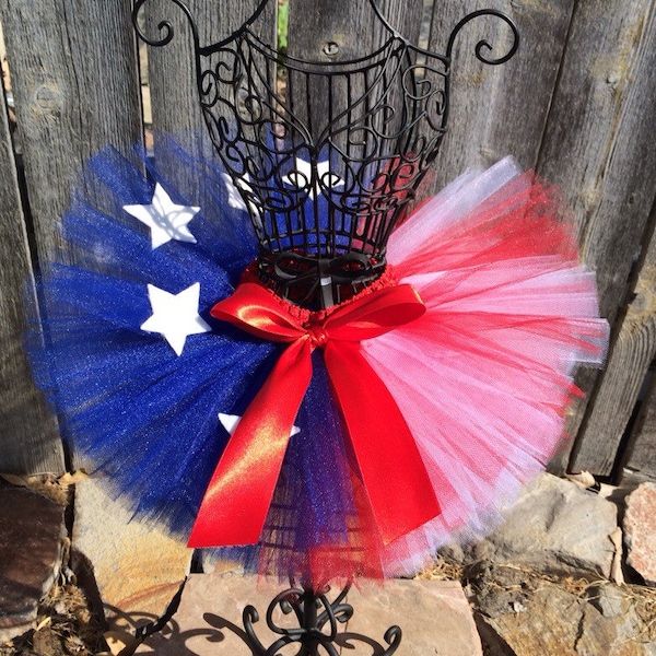 Red White & Blue Tutu, 4th of July Tutu, Homecoming Tutu, Photo Prop, Baby Tutu, Newborn Tutu, Toddler Tutu, 4th of July Outfit