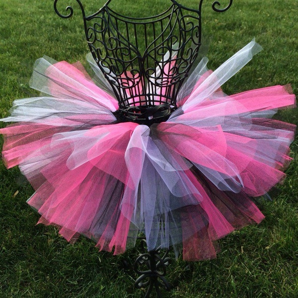 Pink Zebra Tutu Hot Pink Black and White Tutu Fuchsia Pink Birthday Tutu Toddler Tutu Newborn Tutu Dance Tutu Halloween Baby Girl Birthday