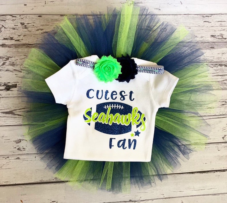 Seattle Seahawks Baby Girl Outfit Toddler Girl's Outfit Etsy