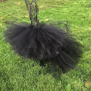 Black High Low Tutu, Baby Tutu, Toddler Tutu, Halloween Costume, Birthday Tutu, Newborn Tutu, Black Tutu Photo Shoot Tutu Toddler Photos