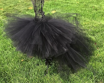 Negro Alto Bajo Tutu, Bebé Tutu, Niño Pequeño Tutu, Disfraz de Halloween, Cumpleaños Tutu, Recién Nacido Tutu, Negro Tutu Sesión de Fotos Tutu Toddler Fotos