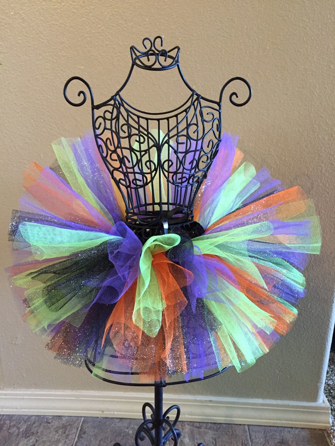 Halloween Tutu Black Orange Purple Green Tutu Baby Girl Witch Etsy