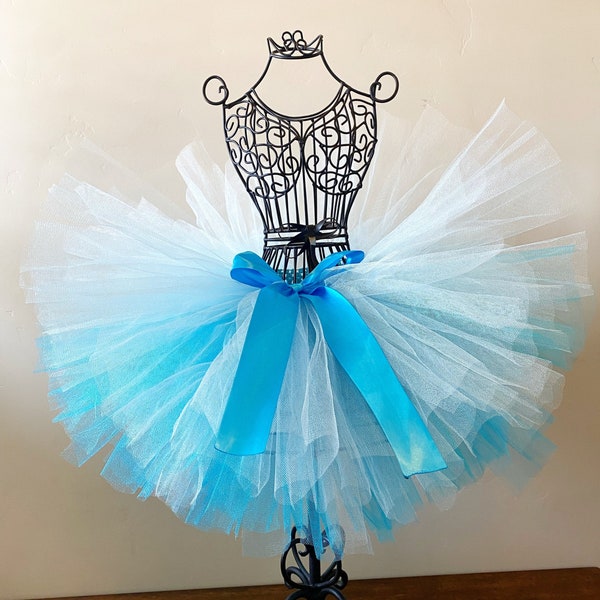 Blue Ombre Tutu Frozen Baby Girl Tutu Turquoise Tutu Light Blue Tutu 1st Birthday Tutu Newborn Tutu Baby Tutu Toddler Tutu Cinderella Tutu