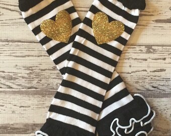 Leg Warmers, Baby Leg Warmers, Toddler Leg Warmers, Black and White Leg Warmers, Striped Leg Warmers, Leggings, Leg Warmers for Babies Prop