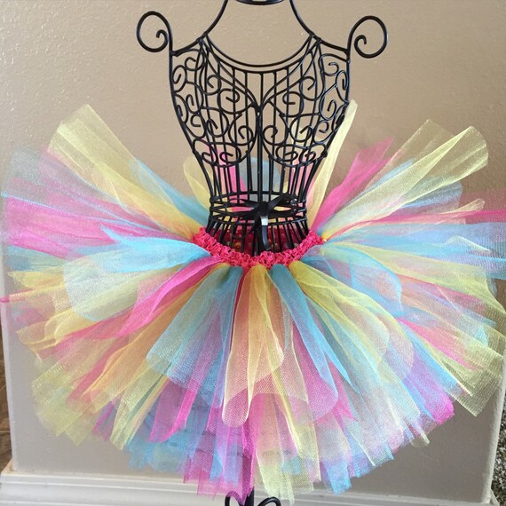 Birthday Tutu, Yellow Blue Hot Pink Tutu, Colorful Tutu, Baby Tutu, Toddler  Tutu, Baby Tutu, Infant Tutu, Pink Tutu, 1st Birthday Tutu