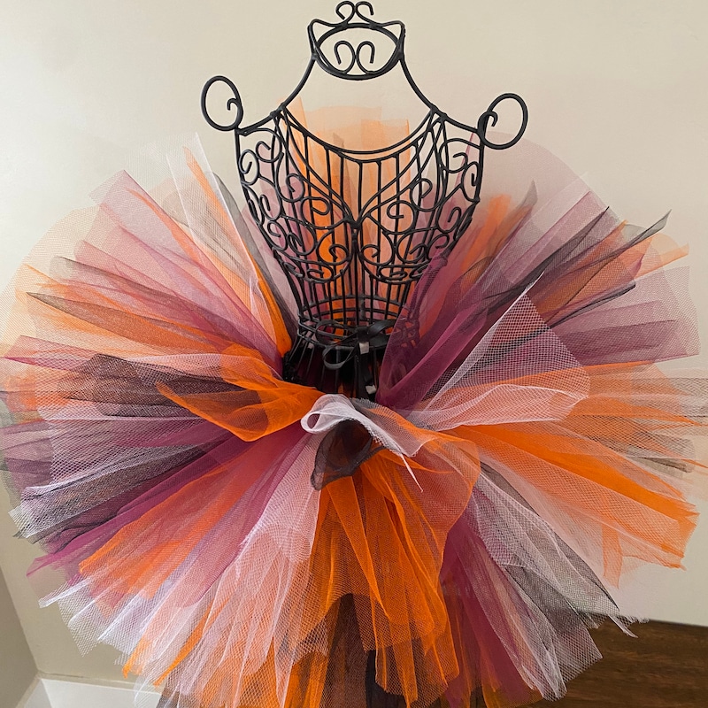 Girls Halloween Orange Tutu Set (Age 3-6)