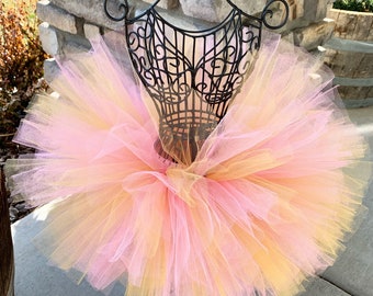 PREMIUM Tutu Pink and Gold Baby Tutu Super Full and Fluffy Tutu Any Color Tutu Pink and Gold Tutu Newborn Tutu Baby Tutu Dance Tutu