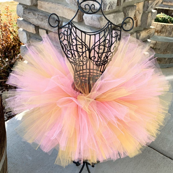 PREMIUM Tutu Pink and Gold Baby Tutu Super Full and Fluffy Tutu Any Color Tutu Pink and Gold Tutu Newborn Tutu Baby Tutu Dance Tutu