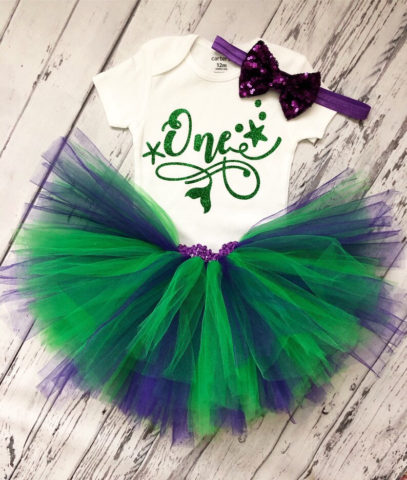 mermaid 1st birthday outfit