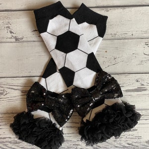 Soccer Legwarmers Baby Legwarmer Toddler Leg Warmers Black and White LegWarmer Sports Legwarmer Leggings Legwarmers for Babies toddlers Kid