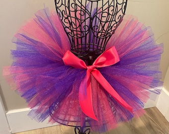 Pink and Purple Tutu Baby Tutu 1st Birthday Tutu Toddler Tutu Alice Tutu Newborn Tutu Cheshire The Cat Tutu Cheshire Tutu Gabby Tutu