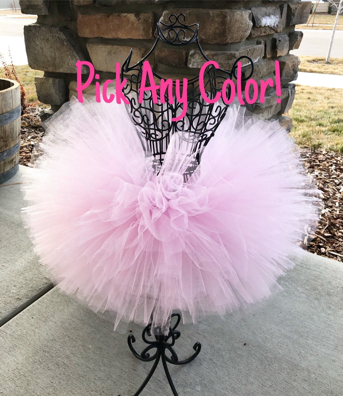 birthday tutu dress for woman Rainbow Glow Tulle Dress