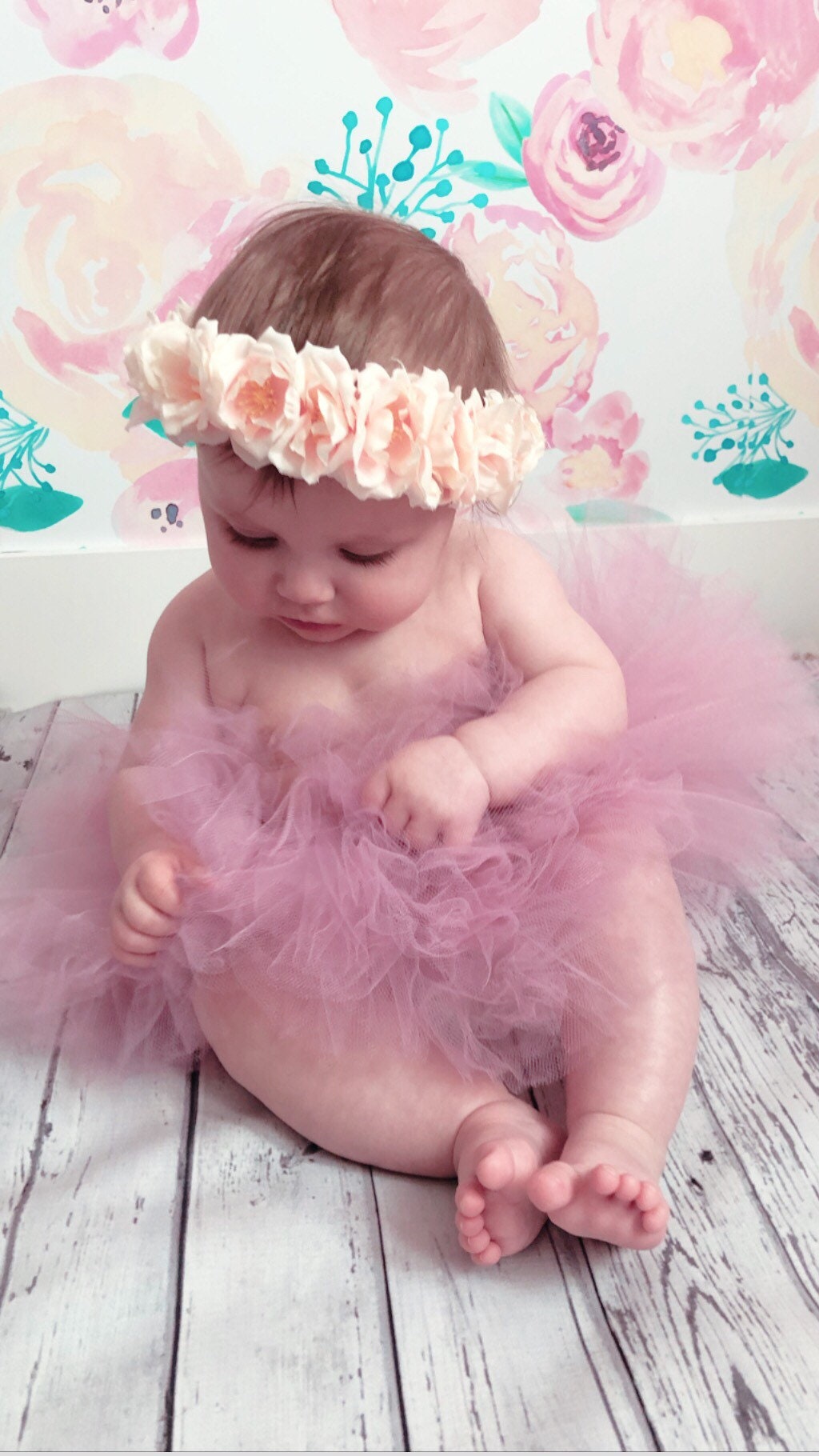 Rose Pink Tutu Rose Gold Tutu Photo Prop Baby Tutu Infant Etsy
