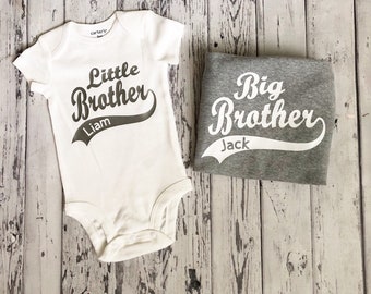 Big Bro Lil Bro Big brother Little Brother Shirts Baby Boy Coming Home Outfit Sibiling Brother Shirts Matching Brother Shirts Gender Reveal