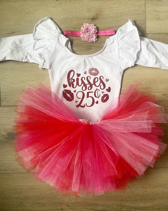 Baby Girl Valentines Day Outfit Red and Pink Tutu Valentines Tutu