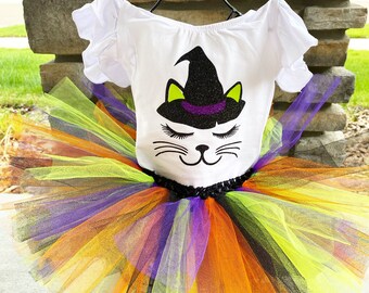 Halloween Trick Or Treat Leotard Hexen Outfit Tutu Baby Mädchen Hexe Tutu Kleinkind Mädchen Hexe Tutu Halloween Outfit Halloween Rock lindgrün