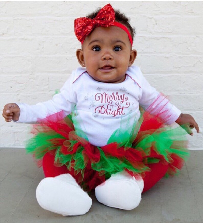 Christmas Tutu Green and Red Tutu Baby Girl Christmas Tutu Etsy