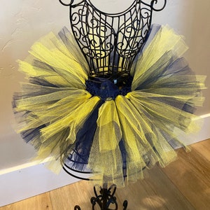 University of Michigan Tutu Navy Blue and Yellow Tutu, Baby Girl Tutu, Newborn Tutu Toddler Tutu Football Tutu Sports Team Outfit Blue Tutu