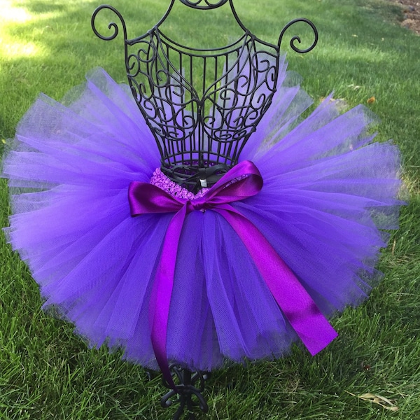 Purple Tutu Baby Girl Tutu 1st Birthday Tutu Toddler Tutu Infant Tutu Newborn Tutu Sophia The First Tutu Dark Purple Tutu Dance Tutu Prop