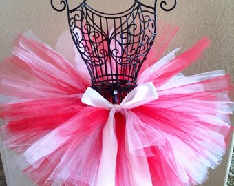 Red and White Christmas Tutu Candy Cane Holiday Tutu Peppermint Tutu Red and White Dance Tutu Tutu Baby Tutu Toddler Tutu Newborn Tutu Prop
