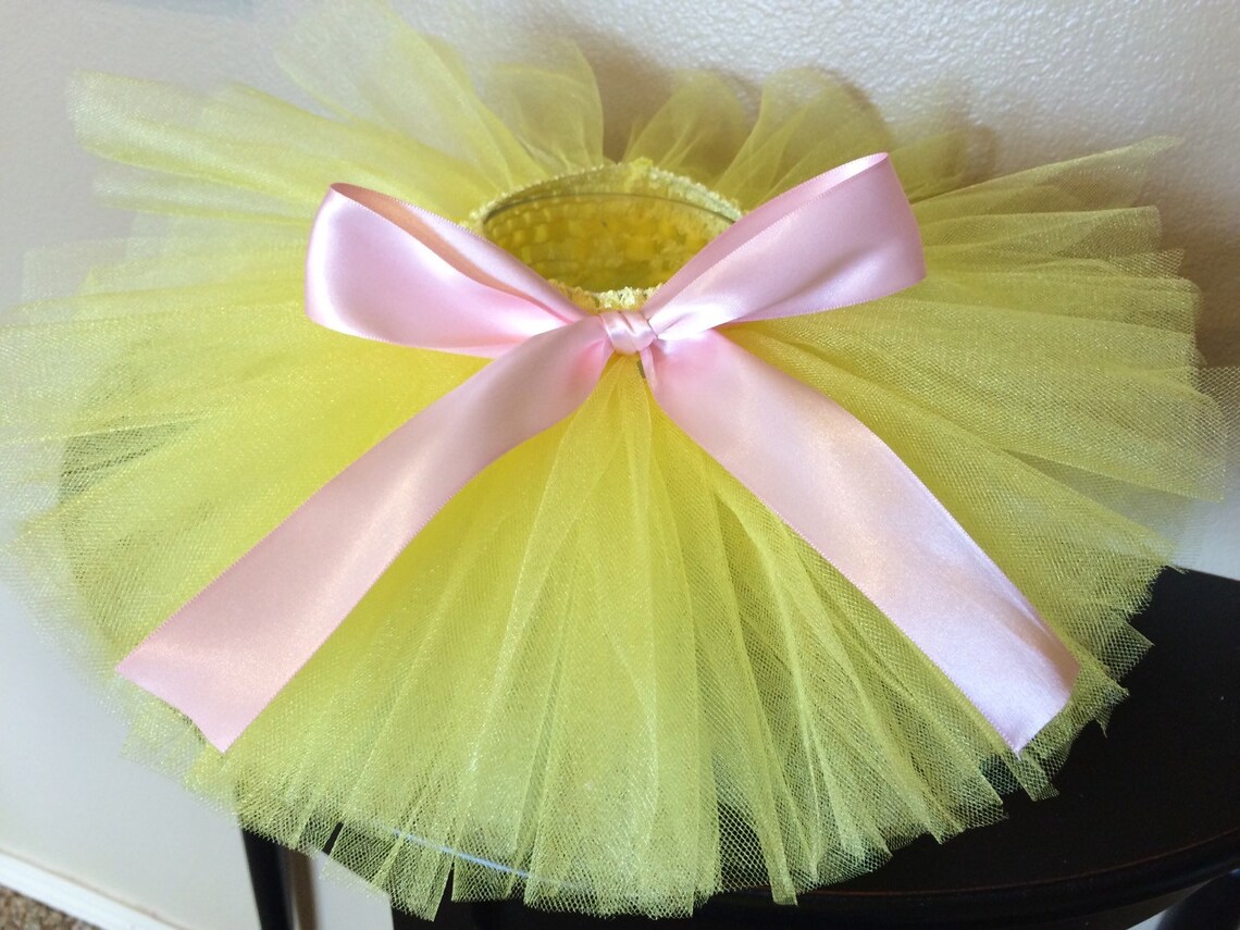 Yellow Tutu Newborn Yellow Tutu Baby Girl Tutu Sunflower Tutu Etsy