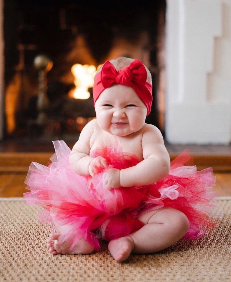 Valentine Tutu, Pink and Red Tutu, Baby Tutu, Infant Tutu, Toddler Tutu, Newborn Tutu, Pink Tutu, Red Tutu, Holiday Tutu, Birthday Tutu image 1