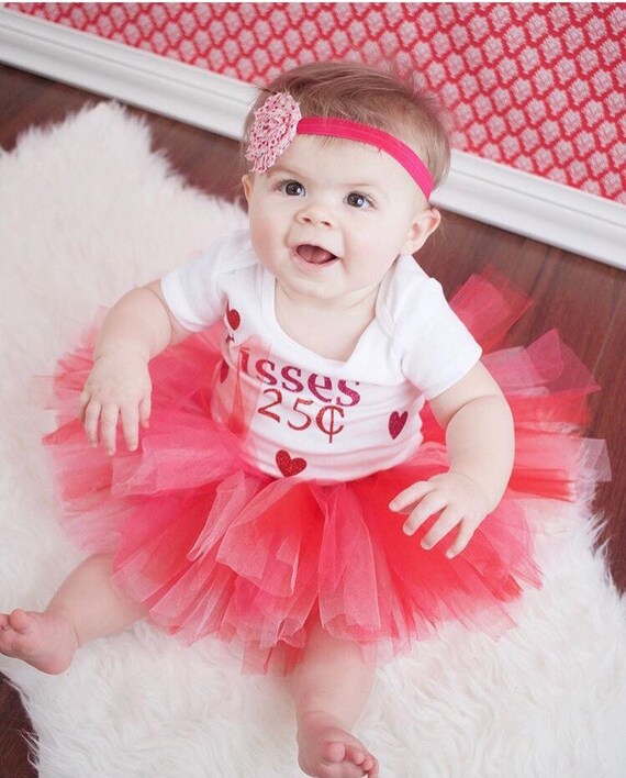 Traje de tutú del Día de San Valentín Tutú rojo y rosa Tutú de San Valentín