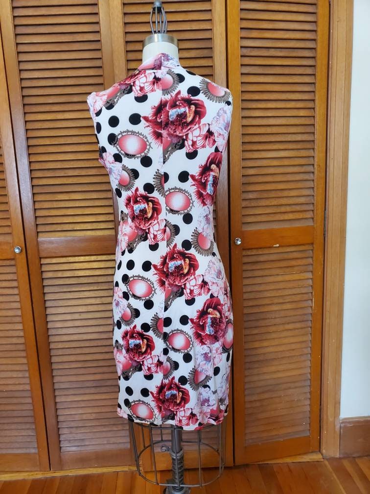 Floral Dot Twist Front Dress - Etsy