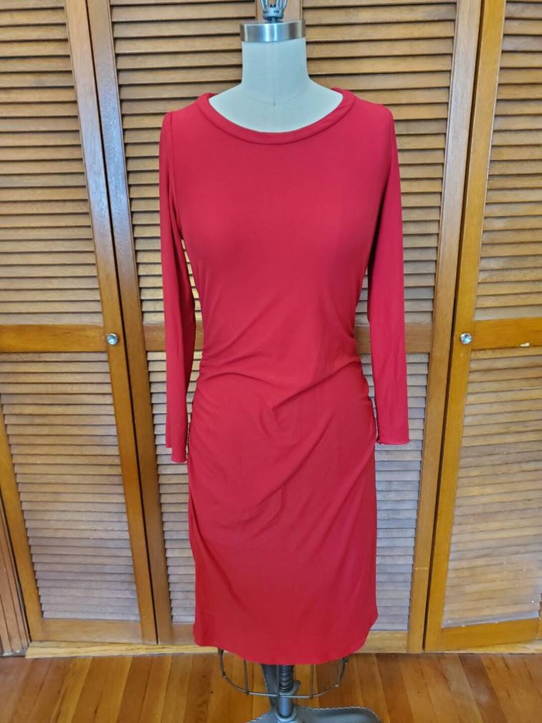 Red Pencil Dress - Etsy