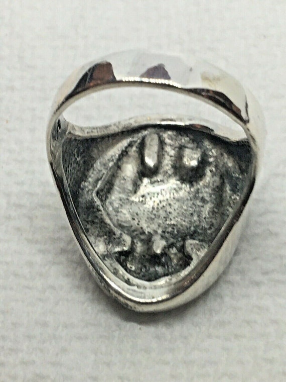 American Eagle Ring signed Sterling Silver 925 Si… - image 8
