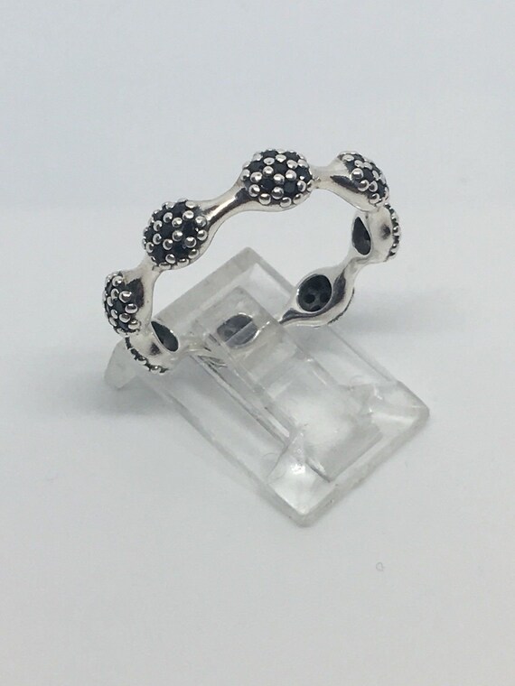 Pandora Stackable Ring Sterling Multi Stone - image 3