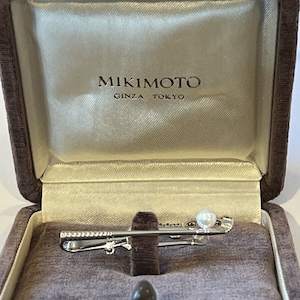 mikimoto pearl tie tack