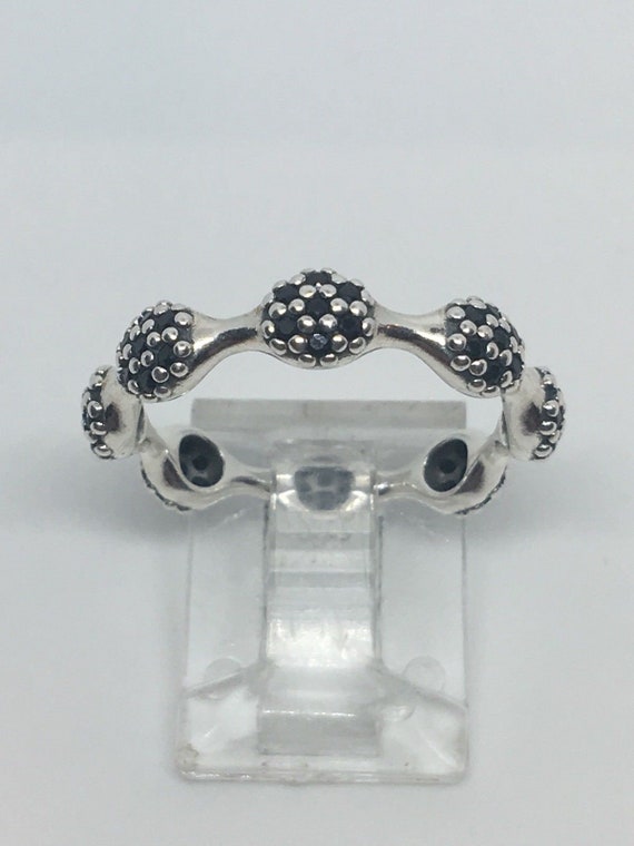Pandora Stackable Ring Sterling Multi Stone - image 2