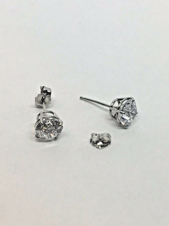 NEW STERLING SILVER Jacmel Mauritius JCM CZ Cubic Zirconia In Out Hoop  Earrings $120.00 - PicClick